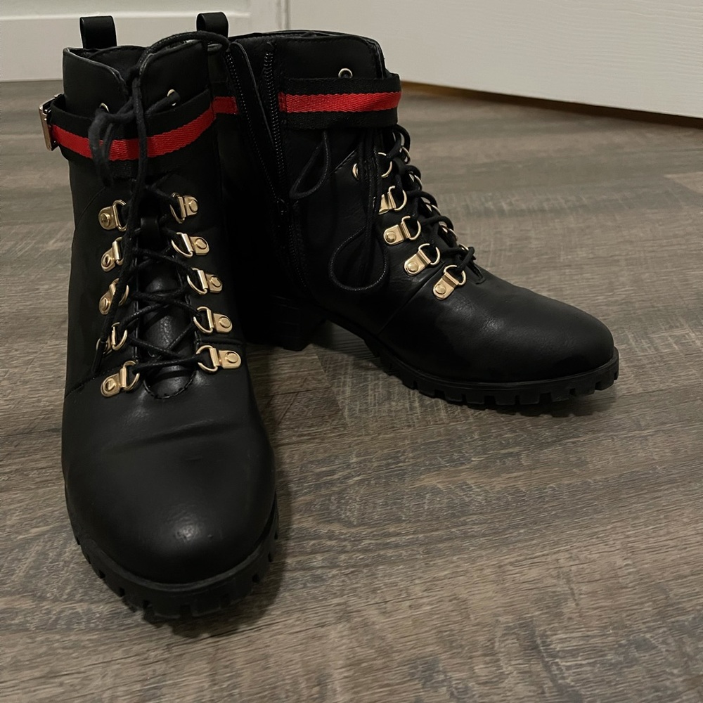 Beautiful combat boots with detailing